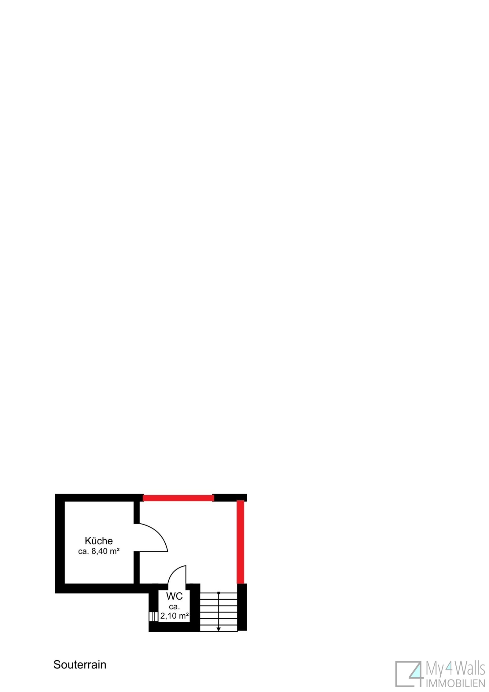 Grundriss Souterrain Option 1